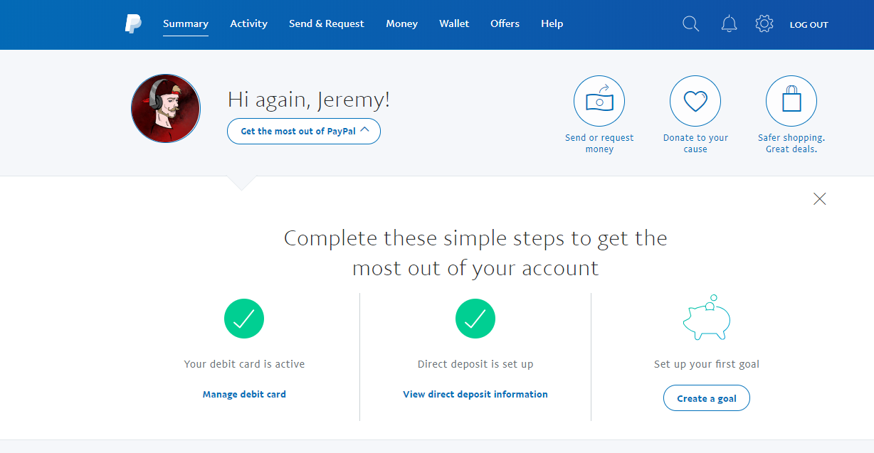 paypal number of accounts growth chart