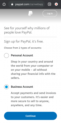 PayPal Business Account