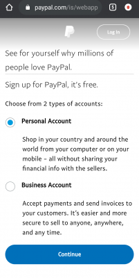 PayPal Personal Account