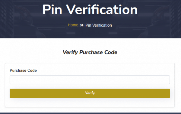 Verfy AfriGold Purchase Pin