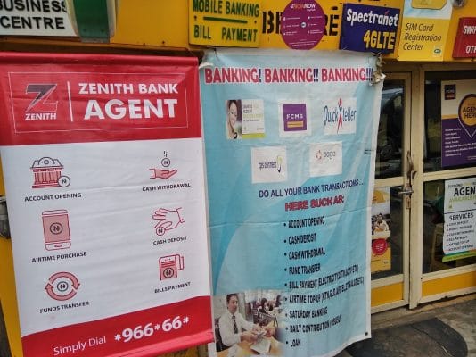 Zenith bank POS banner