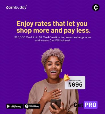 Cashbuddy Virtual Dollar Card Rate