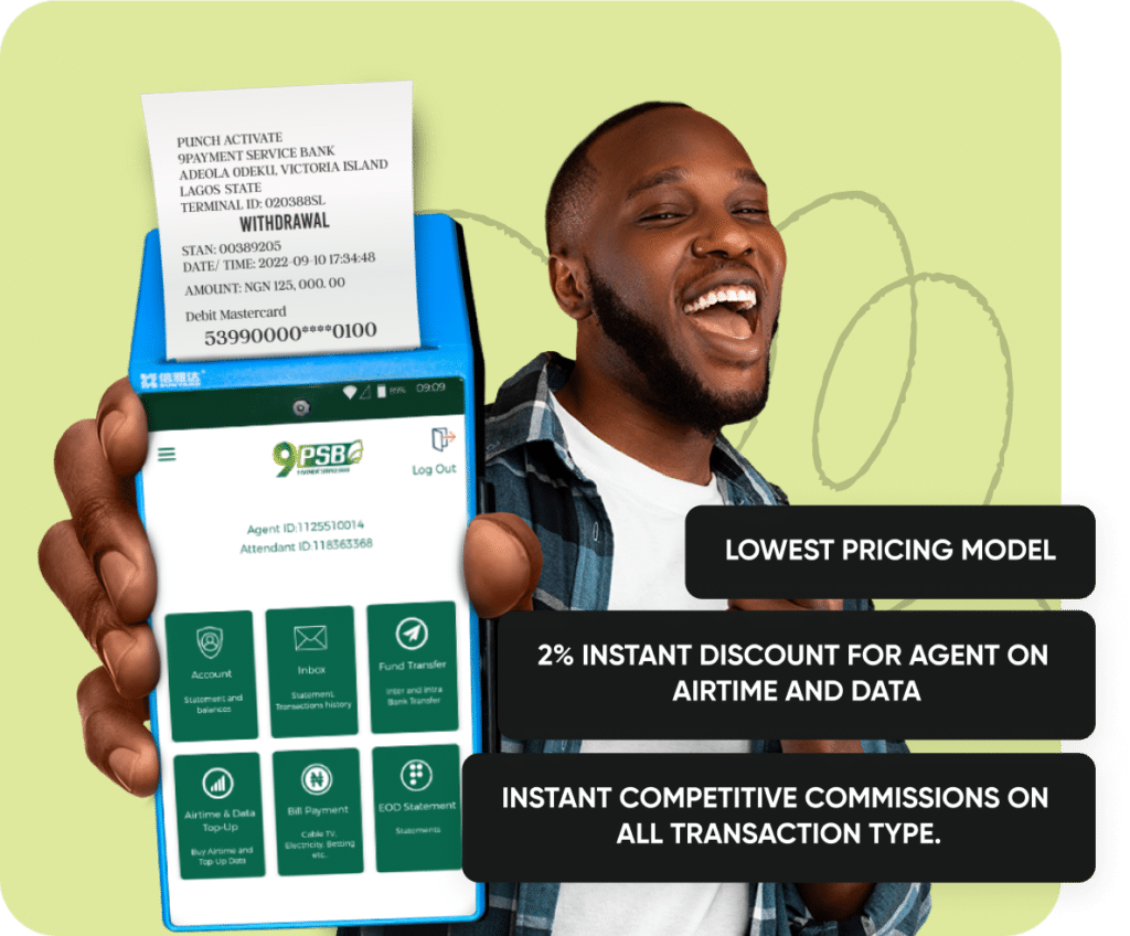 Transfer to 9 Payment Service Bank